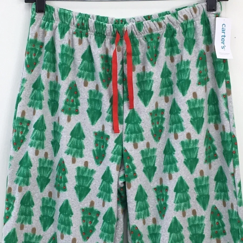 Carters Fleece Christmas Tree Pj Pants Various Sizes Each NEW With Tags